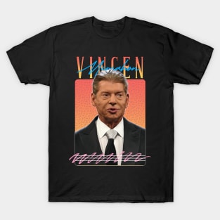 Vincen Mcmahon Retro Aesthetics Fan Art T-Shirt